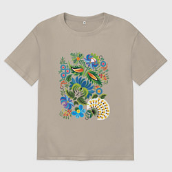 Мужская футболка оверсайз Славянский орнамент