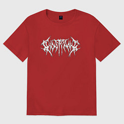 Футболка оверсайз мужская GHOSTEMANE, цвет: красный