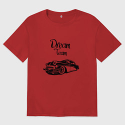 Футболка оверсайз мужская Dream Team, цвет: красный
