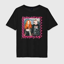 Футболка оверсайз мужская Kis-kis not dead, цвет: черный