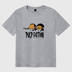 Футболка оверсайз мужская Pulp fiction, цвет: меланж
