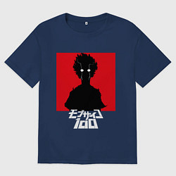 Футболка оверсайз мужская Mob psycho 100 Z, цвет: тёмно-синий