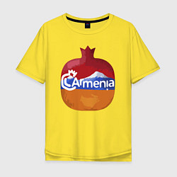 Футболка оверсайз мужская Армения, цвет: желтый