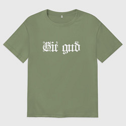 Мужская футболка оверсайз Git gud