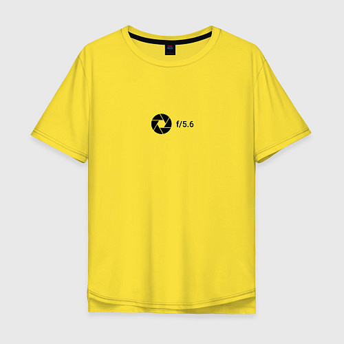 Мужская футболка оверсайз Диафрагма / Желтый – фото 1