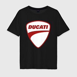 Мужская футболка оверсайз Ducati Logo Дукати Лого Z