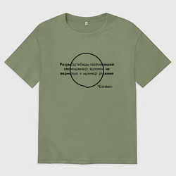 Мужская футболка оверсайз Эйнштейн