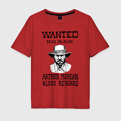 Футболка оверсайз мужская RED DEAD REDEMPTION, цвет: красный