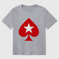 Мужская футболка оверсайз Покер Пики Poker Stars