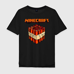 Футболка оверсайз мужская Minecraft, цвет: черный