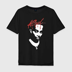 Футболка оверсайз мужская Playboi Carti Whole Lotta Red, цвет: черный