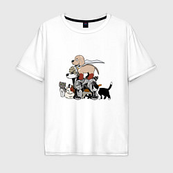 Футболка оверсайз мужская One Punch Man, цвет: белый