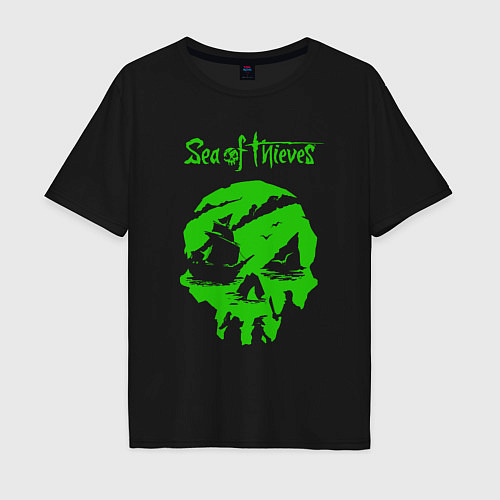 Мужская футболка оверсайз Sea Of Thieves Море Воров Зеленая / Черный – фото 1