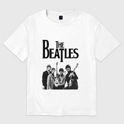 Футболка оверсайз мужская The Beatles, цвет: белый