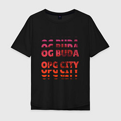 Мужская футболка оверсайз OG Buda OPG City Strobe Effect