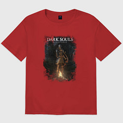 Футболка оверсайз мужская Dark Souls Remastered, цвет: красный