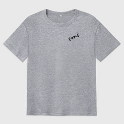 Футболка оверсайз мужская Dr Stone Emc2, цвет: меланж