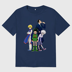 Футболка оверсайз мужская Hunter x Hunter, цвет: тёмно-синий