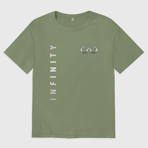 Мужская футболка оверсайз Infinity for razor / Авокадо – фото 1