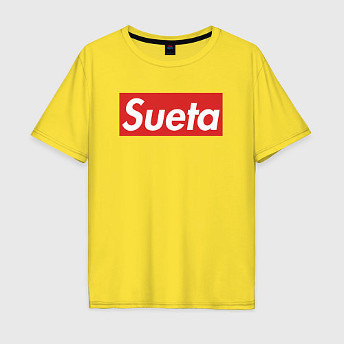 Мужская футболка оверсайз Sueta / Желтый – фото 1