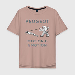Мужская футболка оверсайз Пежо Ягуар Emotion