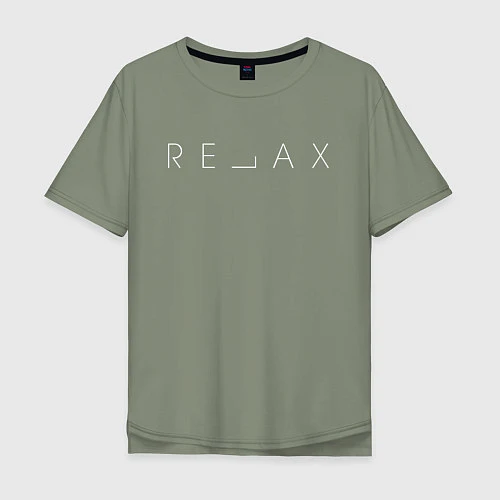Мужская футболка оверсайз RELAX / Авокадо – фото 1