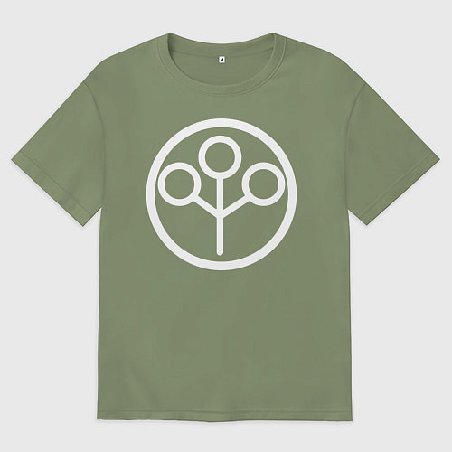 Мужская футболка оверсайз Cyberpunk 2077: ARASAKA / Авокадо – фото 1