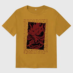 Мужская футболка оверсайз Cyberpunk 2077 SAMURAI