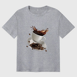 Мужская футболка оверсайз Кофеек