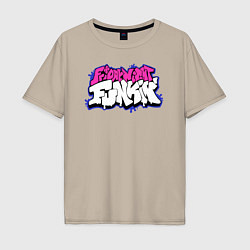 Мужская футболка оверсайз Friday Night Funkin, лого