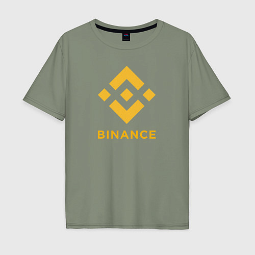 Мужская футболка оверсайз BINANCE БИНАНС БИРЖА / Авокадо – фото 1