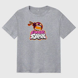 Футболка оверсайз мужская Уитти Friday Night Funkin, цвет: меланж