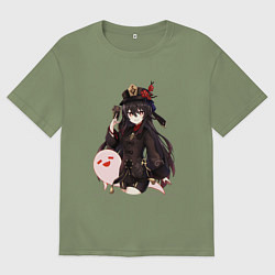 Мужская футболка оверсайз Ху Тао