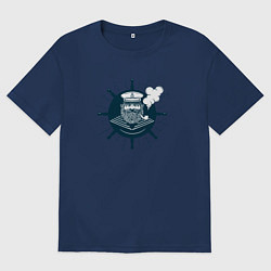 Мужская футболка оверсайз Моряк