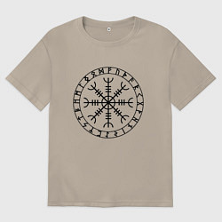 Мужская футболка оверсайз Эгисхъялм Шлем ужаса Z