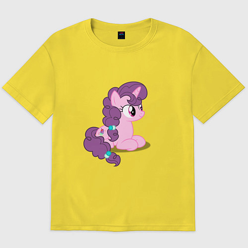 Мужская футболка оверсайз Pony Pink Mammal Purple - Litt / Желтый – фото 1