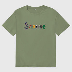 Мужская футболка оверсайз Science
