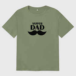 Мужская футболка оверсайз Супер Папа