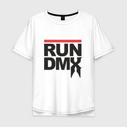 Футболка оверсайз мужская RUN DMX, цвет: белый
