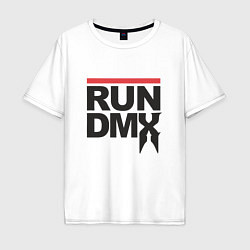 Футболка оверсайз мужская RUN DMX, цвет: белый