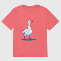 Мужская футболка оверсайз Гусь