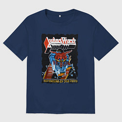 Мужская футболка оверсайз Judas Priest FIGHT