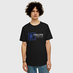 Футболка оверсайз мужская FC Chelsea Stamford Bridge 202122, цвет: черный — фото 2