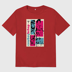 Футболка оверсайз мужская Cowboy Bebop, цвет: красный