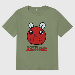 Футболка оверсайз мужская The binding of isaac Monsters, цвет: авокадо