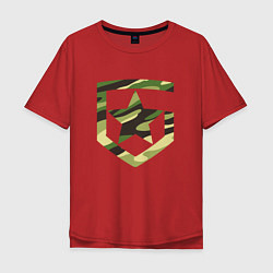Мужская футболка оверсайз Gambit Gaming Red Machine 202122 Красная машина