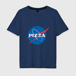 Мужская футболка оверсайз NASA Pizza