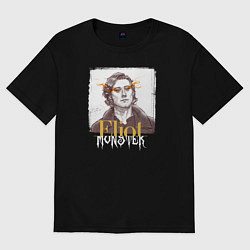 Футболка оверсайз мужская Eliot Monster, цвет: черный