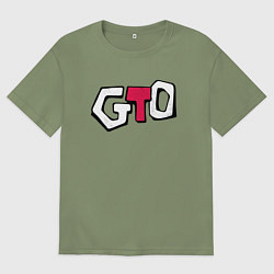 Футболка оверсайз мужская Great Teacher Onizuka, цвет: авокадо