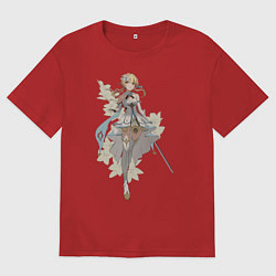 Мужская футболка оверсайз Люмин с цветами